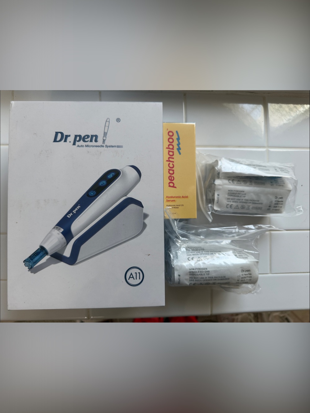 Dr. Pen A11 Ultima PRO Electric Microneedling Device - White & Blue